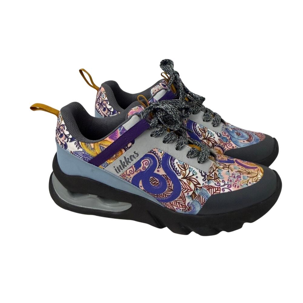 Inkkas Bussi Trainers Floral Snake Multicolor  Sneakers Women’s Size 7 Shoes